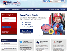Tablet Screenshot of firefightersfirstcu.org